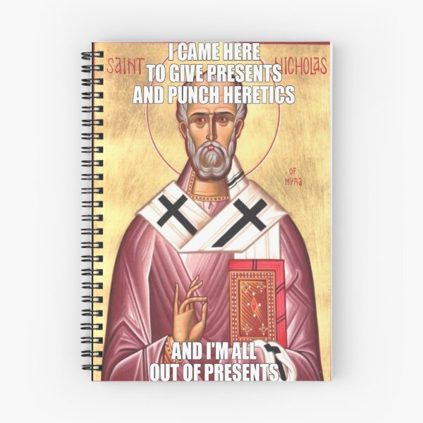 Artikelvorschau, St. Nikolaus vs. Arius – Weihnachten – Christlich – Konzil von Nicäa – Lustig entworfen und verkauft von ReformedAttire.