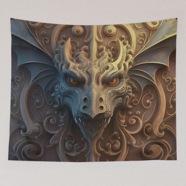Item preview, Medieval Stone Gargoyle Dragon Carving designed and sold by DragonRealms.