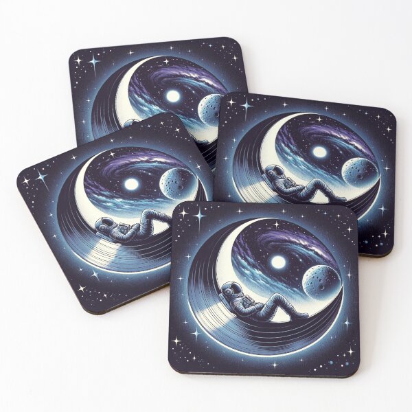 Item preview, Astronaut's Cosmic Rest - Space Exploration Art designed and sold by cybercanvasmuse.