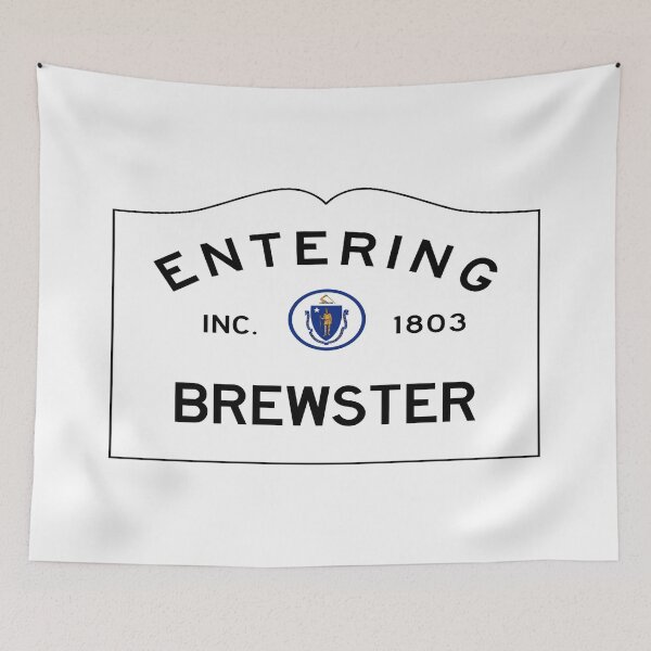 Item preview, Entering Brewster Road Sign - Brewster, Massachusetts designed and sold by SouthShorePics.