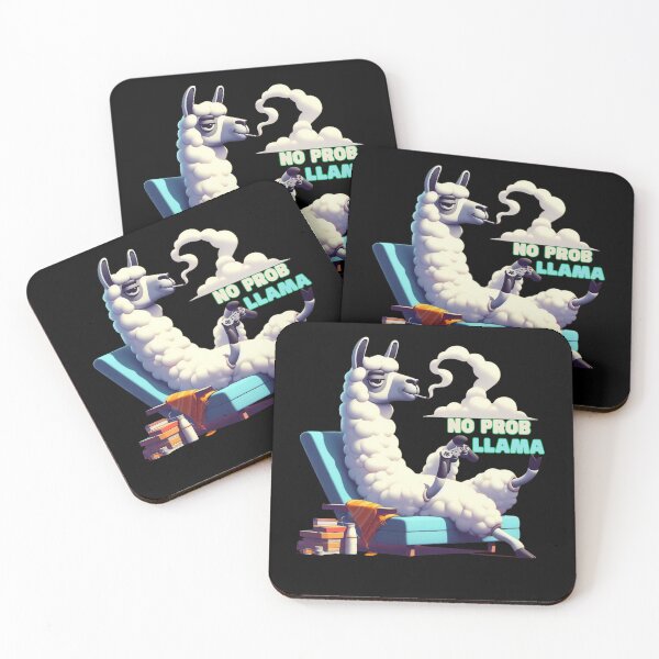 Item preview, No Probllama Gamer Llama designed and sold by Jaro90.
