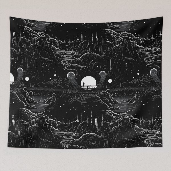 Item preview, Classic Sci-Fi Landscape designed and sold by KellerApparelCo.