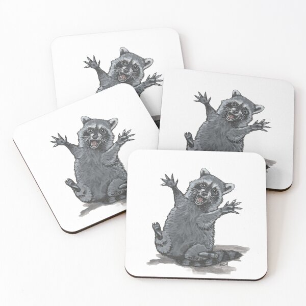 Item preview, Happy baby raccoon designed and sold by FeralPaints.