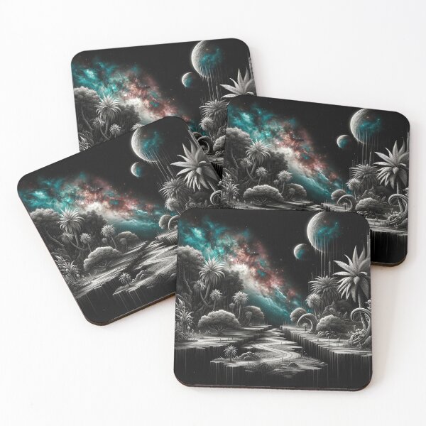 Item preview, Galactic Jungle: Eerie Oasis, Avant-Garde Tropical Reverie designed and sold by ByDigitalDream.