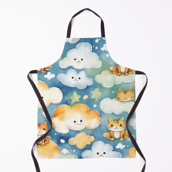 Item preview, Kitty frogs, happy clouds and stars designed and sold by AJSRPrints.