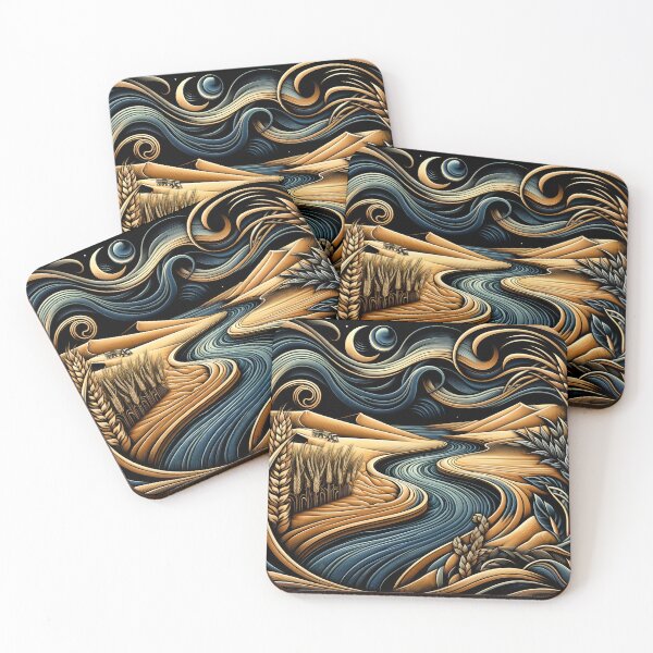 Item preview, Galactic Noir: Optimistic Art Nouveau Studio Bliss designed and sold by ByDigitalDream.