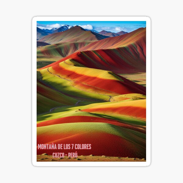 Item preview, SEVEN COLOR MOUNTAIN  designed and sold by PIXELPRINTS53.
