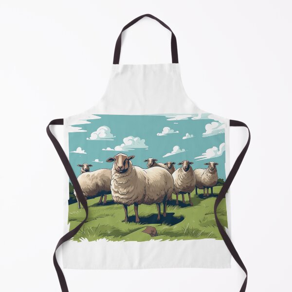 Item preview, Sheep in the meadow  designed and sold by Gilpro Designs.