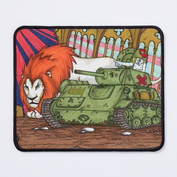 Item preview, Slex Lions, the tank and the lion designed and sold by Slex Lions, illustrateur.