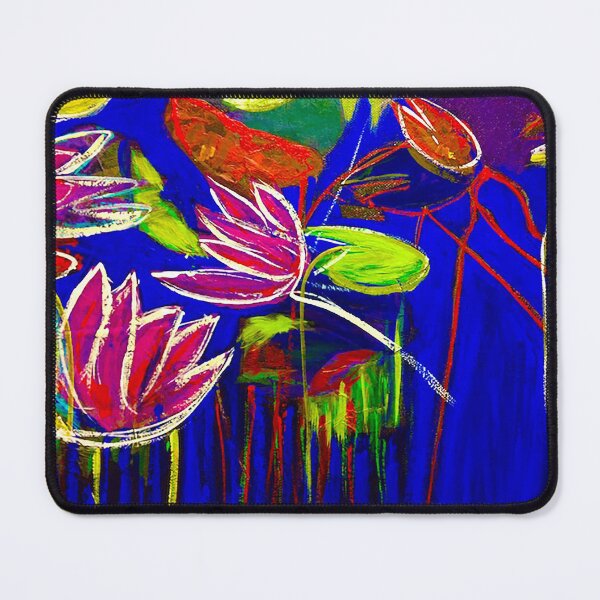 Item preview, "Waterlilly Bright" painting designed and sold by Michelle Gratwick Creates.