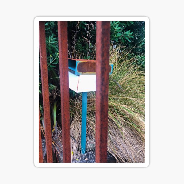 Item preview, Rusty Letterbox Rusty Fence designed and sold by Michael McGimpsey.