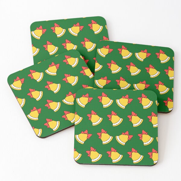 Item preview, Christmas Bells on Green Pattern designed and sold by Pixels2Patterns.