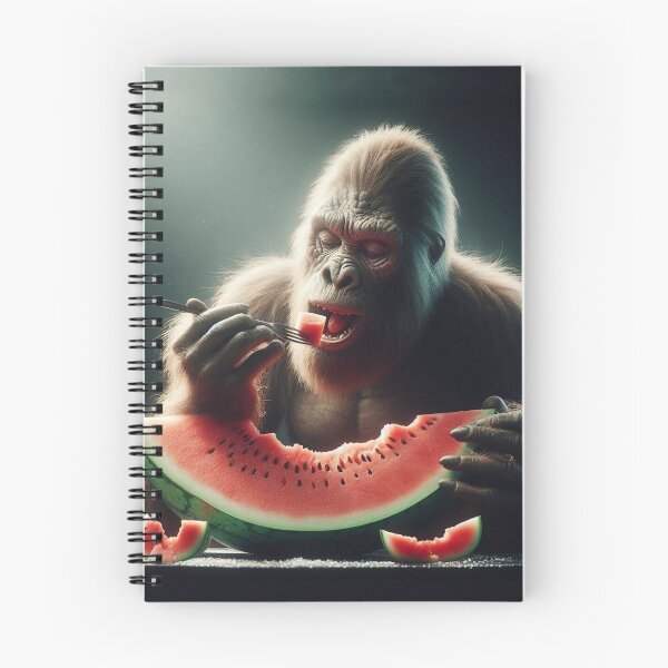 Item preview, Dainty Sasquatch Eating Watermelon designed and sold by Kim Arnott.