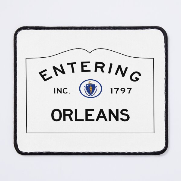 Item preview, Entering Orleans Road Sign - Orleans, Massachusetts designed and sold by SouthShorePics.