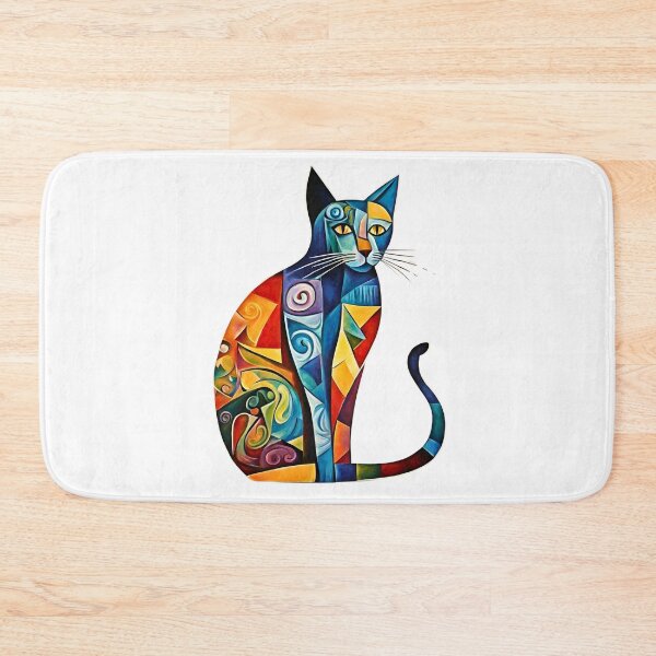 Item preview, Picasso CatColourful contemporary, polygons- Picasso Abstract  designed and sold by Modern-Tropical.