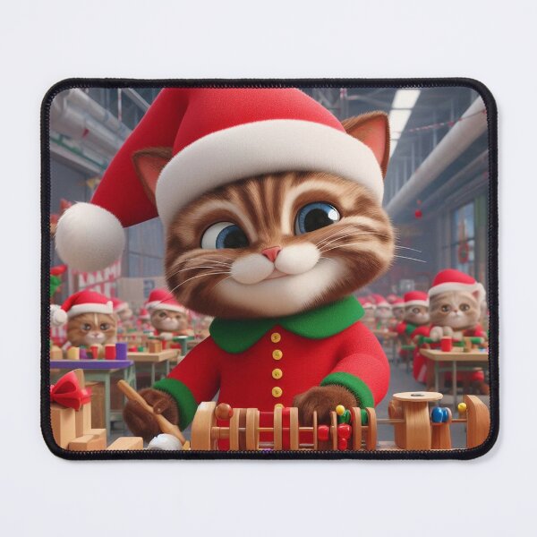 Item preview, Santa Paws' Toy Factory: Feline Festive Workshop designed and sold by CatMatch.
