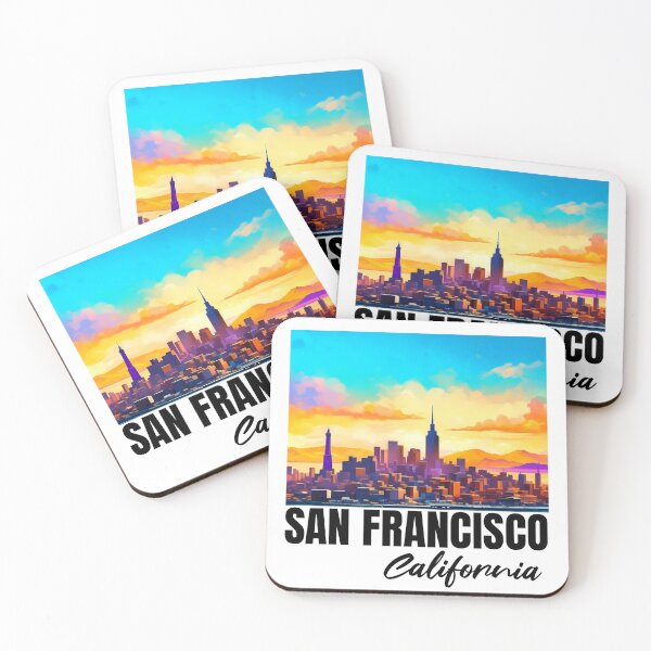Item preview, San Francisco Watercolor - San Francisco Skyline designed and sold by BlueCoastPOD.