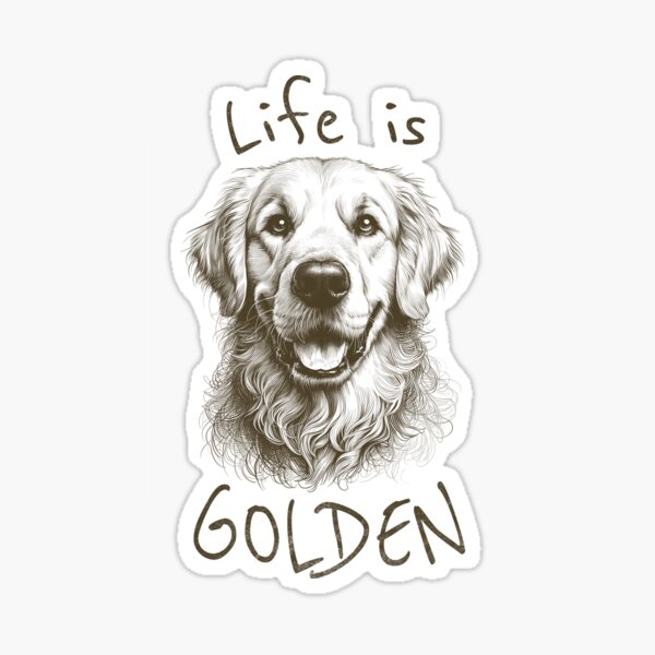 Artikel-Vorschau von Das Leben ist goldener Vintage - Golden Retriever, designt und verkauft von BoundlessWorks.