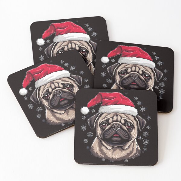 Item preview, Christmas Pug designed and sold by creativellashop.