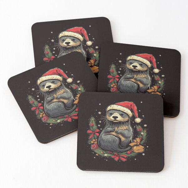 Item preview, Christmas Otter designed and sold by creativellashop.