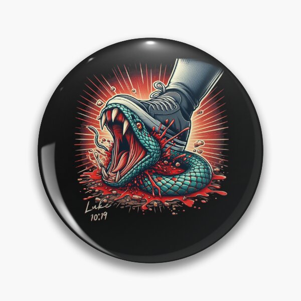Item preview, Luke 10:19; Trampled Snake Art designed and sold by Faithloveshop.