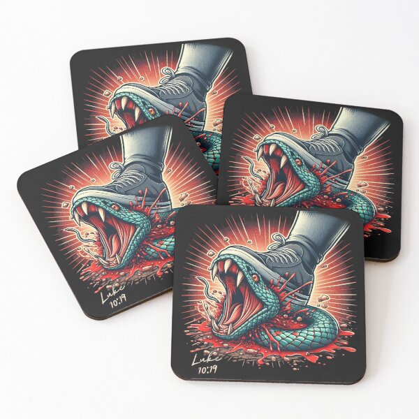 Item preview, Luke 10:19; Trampled Snake Art designed and sold by Faithloveshop.