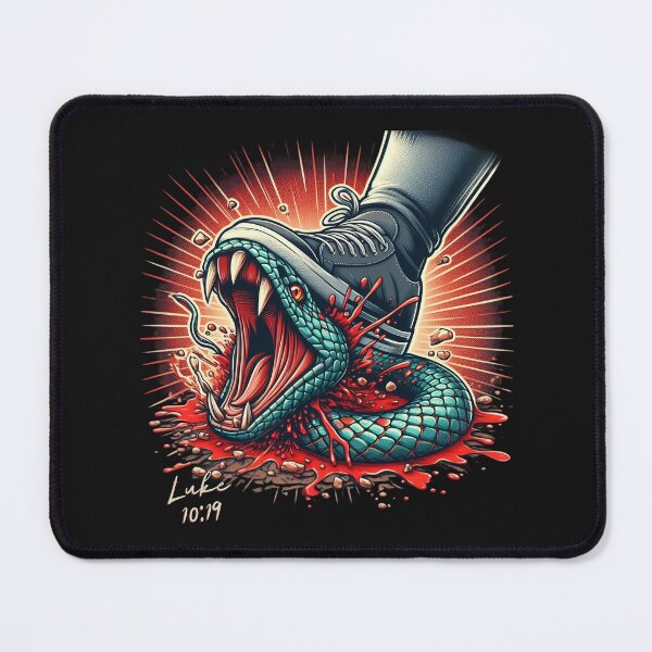 Item preview, Luke 10:19; Trampled Snake Art designed and sold by Faithloveshop.