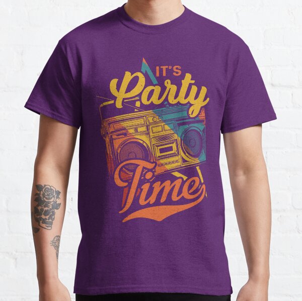 Item preview, It's Party Time 90s Boombox designed and sold by ArtMeetsPizza.