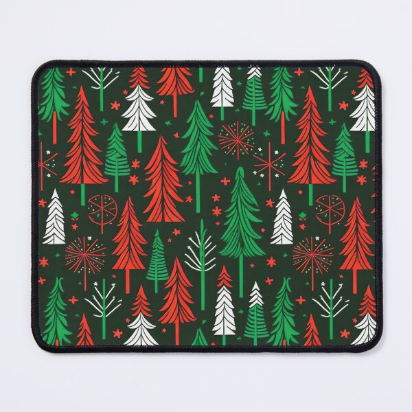 Item preview, Patrón de árbol de Navidad bohemio festivo dibujado a mano designed and sold by BowEchoMedia.