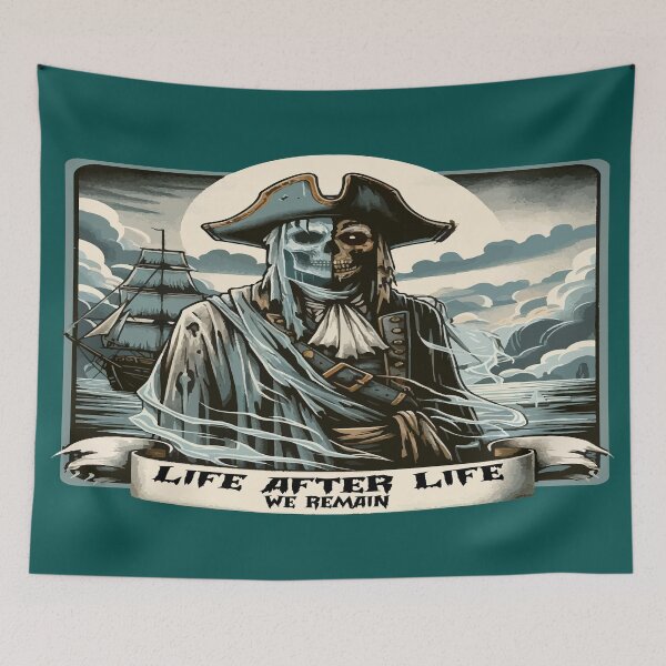 Item preview, Cursed Pirate Captain - Life After Life We Remain designed and sold by MegaDirt.