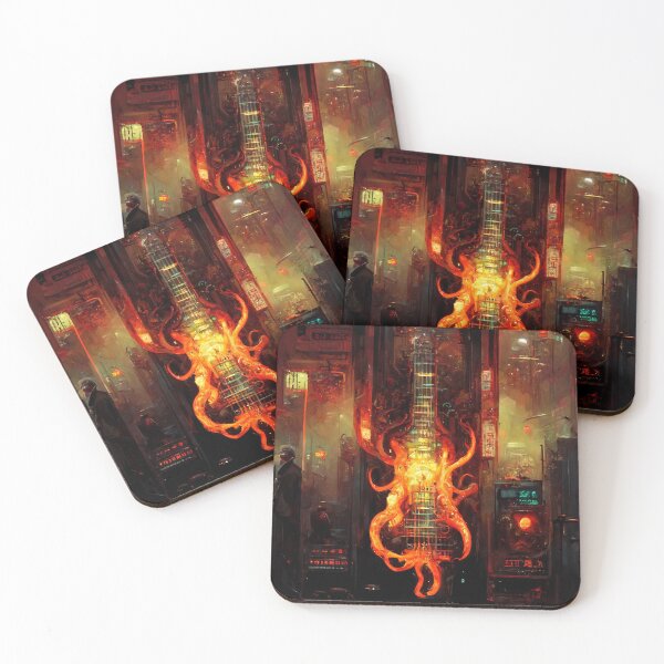 Item preview, Fire Guitar Cyberpunk designed and sold by Jese345.