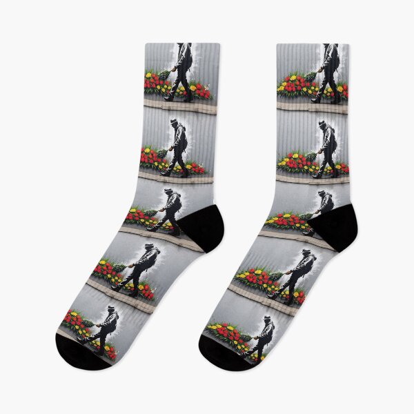 Item preview, bansksy Army Soldier With Flower street art graffiti designed and sold by martin max.
