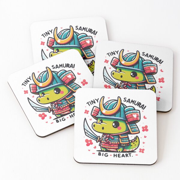 Item preview, Samurai Warrior Kawaii Cute Crocodile Animal designed and sold by emuftydesign.