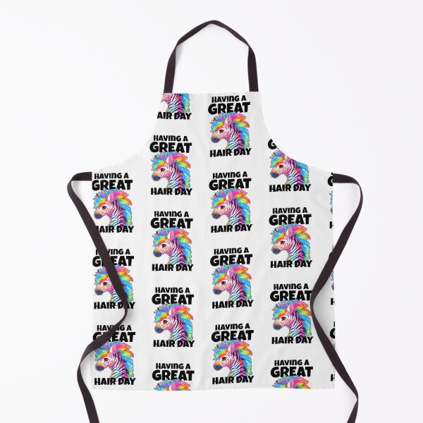 Item preview, Having a Great Hair Day Rainbow Zebra Black Text Sticker and Shirt Design by Zeesdesign on Redbubble designed and sold by ZEESDESIGN.