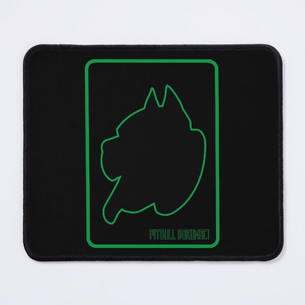 Item preview, Pitbull Silhouette in Green Frame | Unique Design for Dog Lovers designed and sold by aaron bautista.