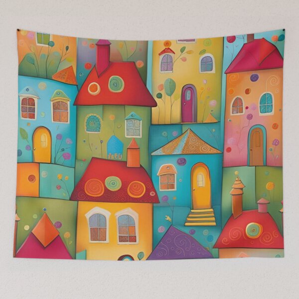 Item preview, casitas , estilo infantil designed and sold by norachiang.