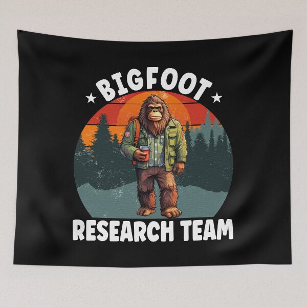 Item preview, Bigfoot Research Team, Sasquatch Funny designed and sold by Porcupine Tees ⭐⭐⭐⭐⭐.