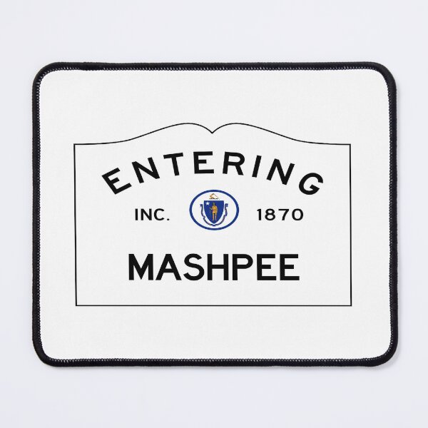 Item preview, Entering Mashpee Road Sign - Mashpee, Massachusetts designed and sold by SouthShorePics.