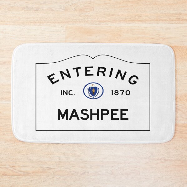 Item preview, Entering Mashpee Road Sign - Mashpee, Massachusetts designed and sold by SouthShorePics.