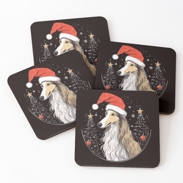 Item preview, Christmas Borzoi designed and sold by creativellashop.