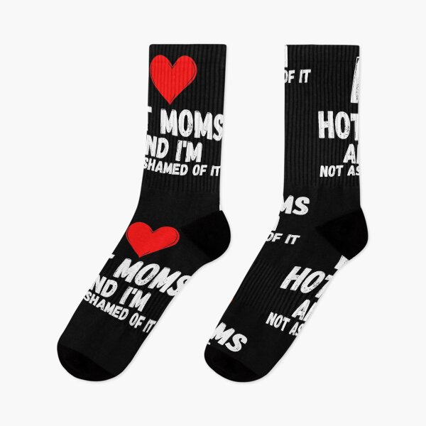 Item preview, I love Hot Moms and  i'm not ashamed of it - a perfect symbol for anyone who loves another person designed and sold by Bielecki-es.