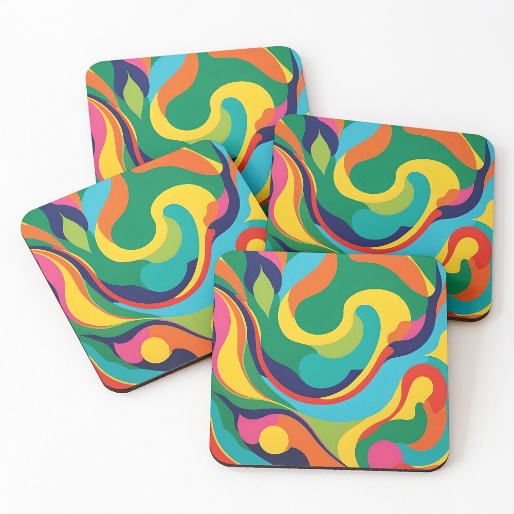 Item preview, Coasters (Set of 4) designed and sold by PIGCASSOSAIART.
