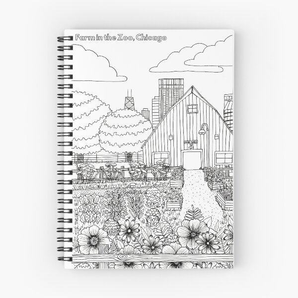 Item preview, Lincoln Park Farm in Chicago Coloring designed and sold by Color Chicago.