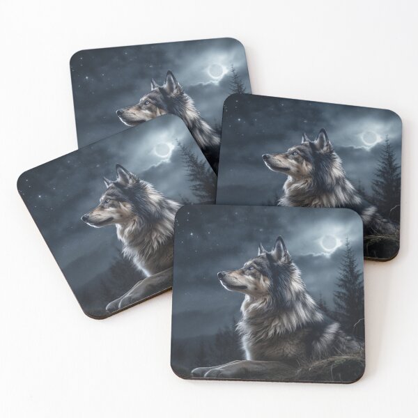 Item preview, Tamaskan Wolfdog And The Moon designed and sold by Nocturne  Paws.