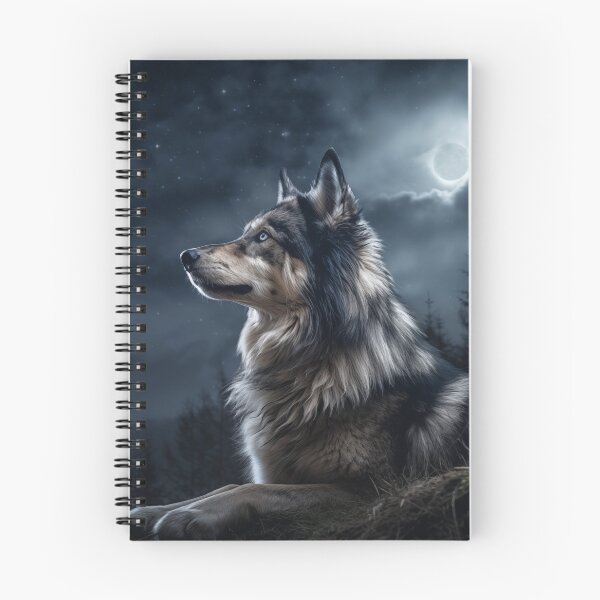 Item preview, Tamaskan Wolfdog And The Moon designed and sold by Nocturne  Paws.