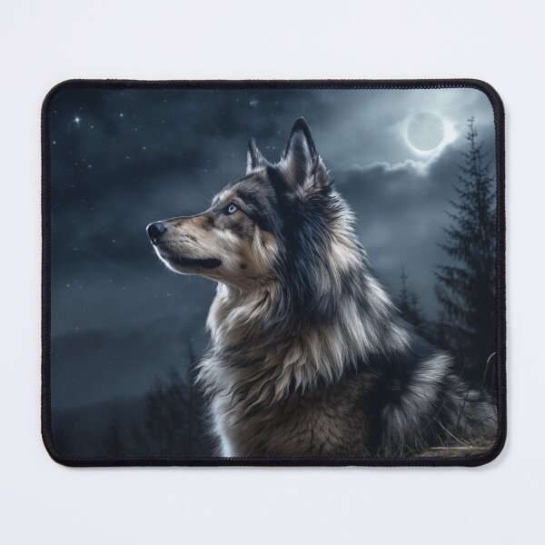 Item preview, Tamaskan Wolfdog And The Moon designed and sold by Nocturne Paws.