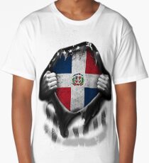 Dominican American Flag USA Dominican Republic Long T-Shirt