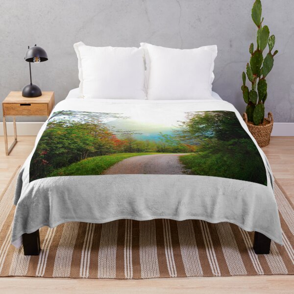 Item preview, Scenery from Eremo di Soffiano near Sarnano in the Sibillini Mountains with sun and path designed and sold by Kristina Drozd.