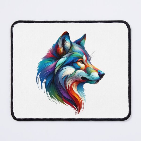 Item preview, Vibrant Wolfhead  designed and sold by CharmStudio.
