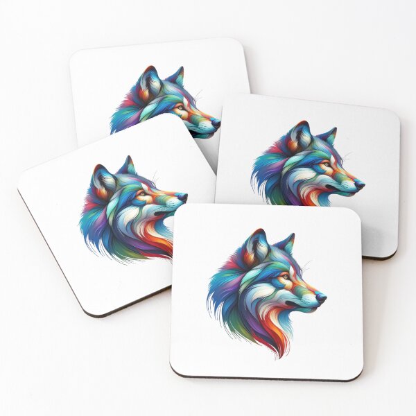 Item preview, Vibrant Wolfhead  designed and sold by CharmStudio.